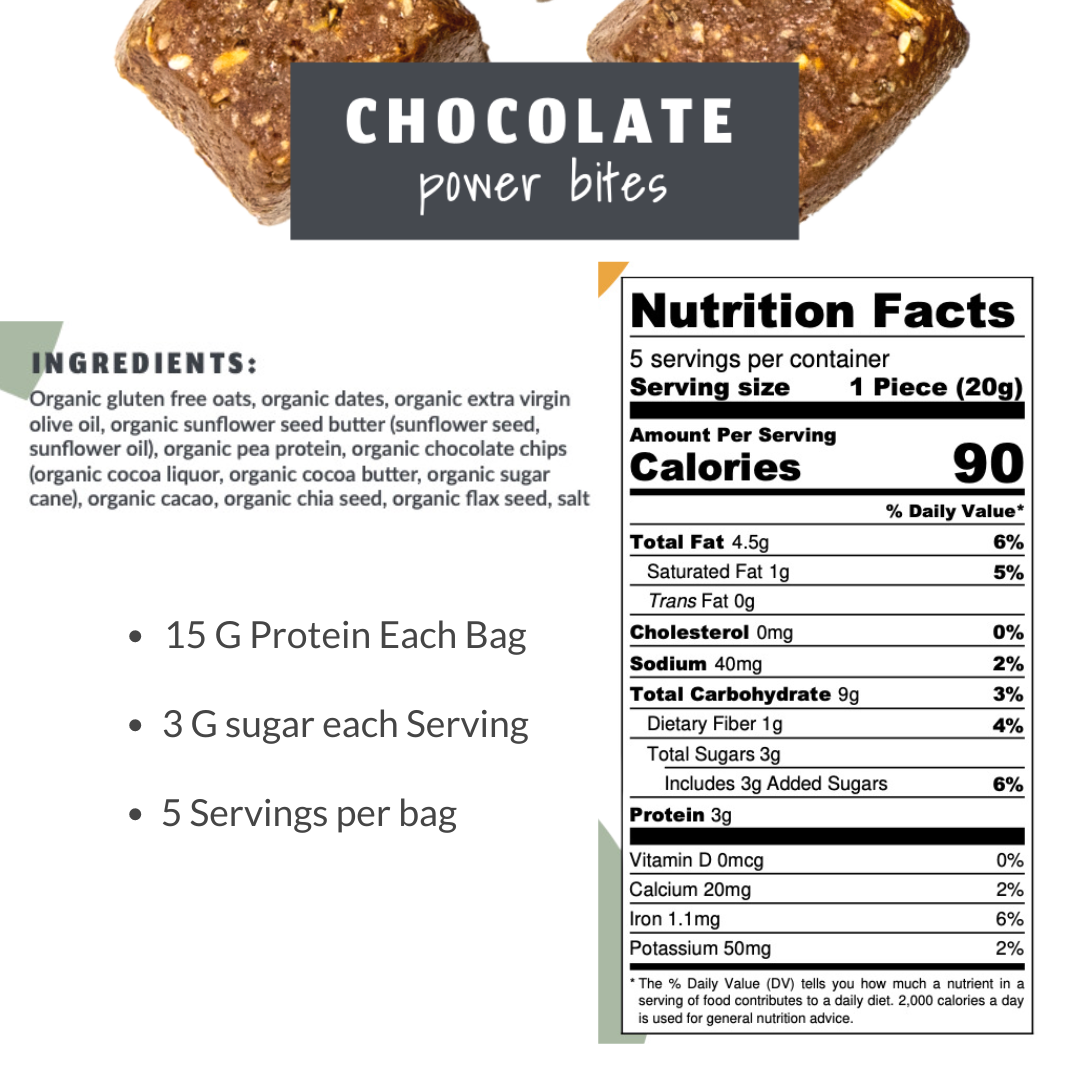 Chocolate nut free protein bites